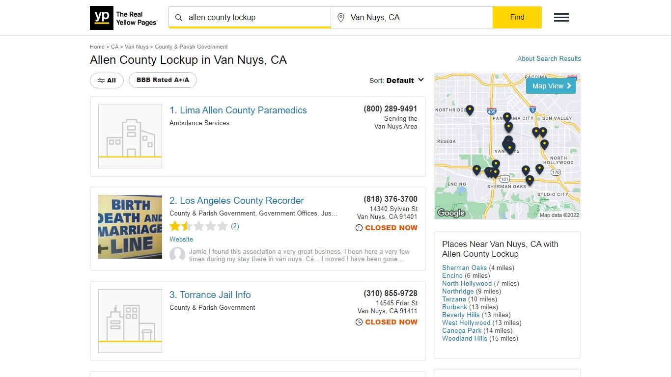Allen County Lockup in Van Nuys, CA with Reviews - YP.com